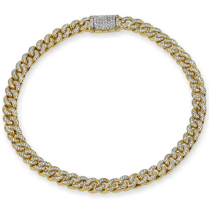 0.83ct Diamond Cuban Bracelet - Ragetown Jewelers