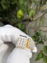 Cargar imagen en el visor de la galería, 925 Silver Princess Cut Cluster Earrings - Bay Area Drip Shop
