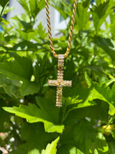 Load image into Gallery viewer, Baguette Crucifix Pendant - Ragetown Jewelers
