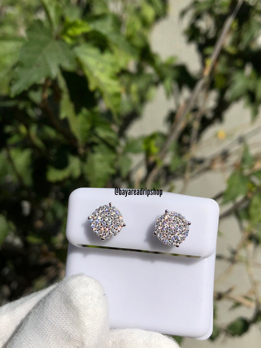 925 Silver Cluster Earrings - Bay Area Drip Shop