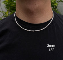 Cargar imagen en el visor de la galería, 925 Silver Rope Chain - Ragetown Jewelers

