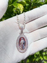 Cargar imagen en el visor de la galería, Baguette Virgin Mary Pendant - Ragetown Jewelers

