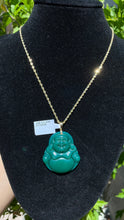 Cargar imagen en el visor de la galería, 14k Gold Jade Buddha Pendant - Ragetown Jewelers

