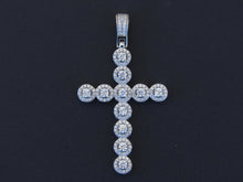 Load image into Gallery viewer, Real 925 Silver Cluster Cross - Bay Area Drip Shop
