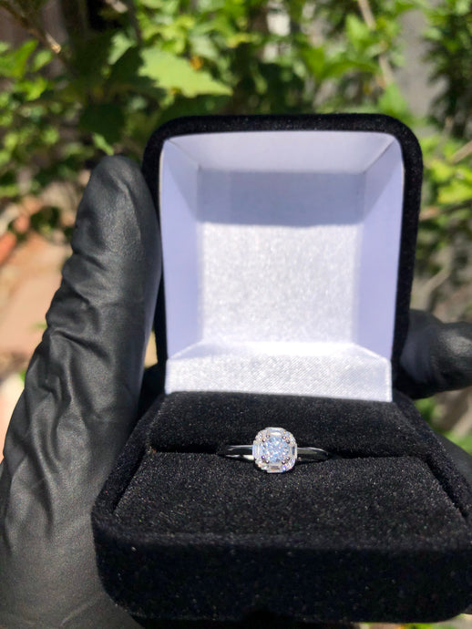 Baguette/Round Solitaire Ring - Bay Area Drip Shop