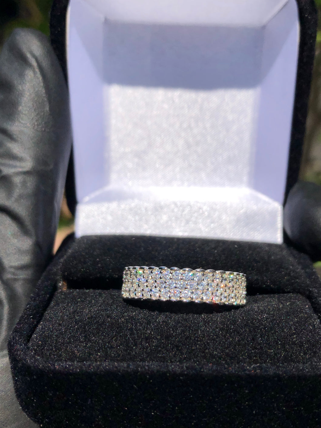 Thick Half Iced Eternity Band - Bay Area Drip Shop