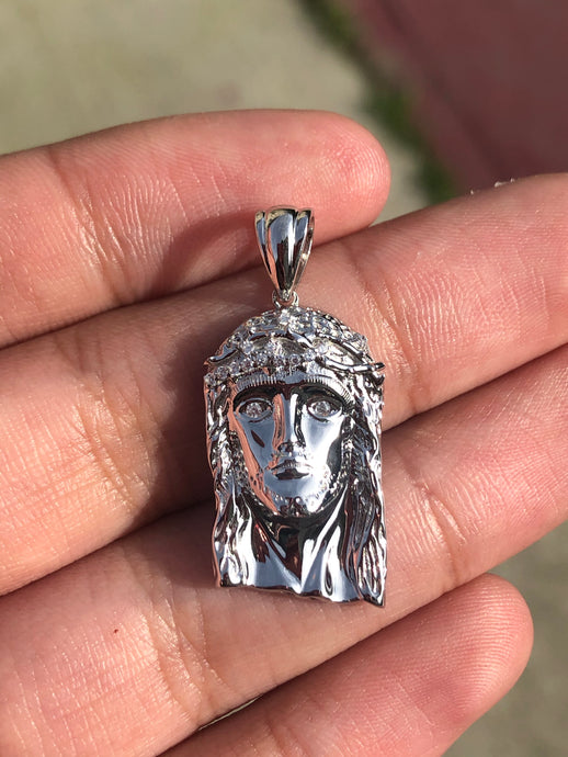 Plain 925 Silver Jesus Piece - Bay Area Drip Shop